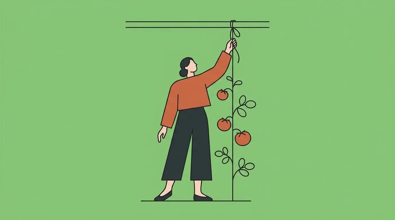 Tuteurage suspendu pour les tomates : la meilleure technique pour votre jardin