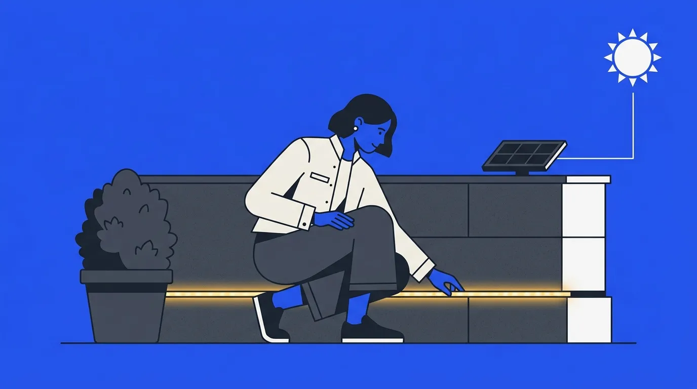 Ruban LED solaire extérieur : avis et installation