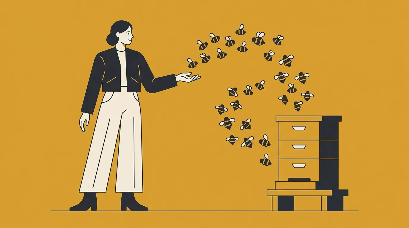 attirer des abeilles dans une ruche