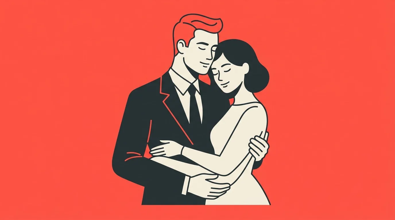 homme qui embrasse une femme