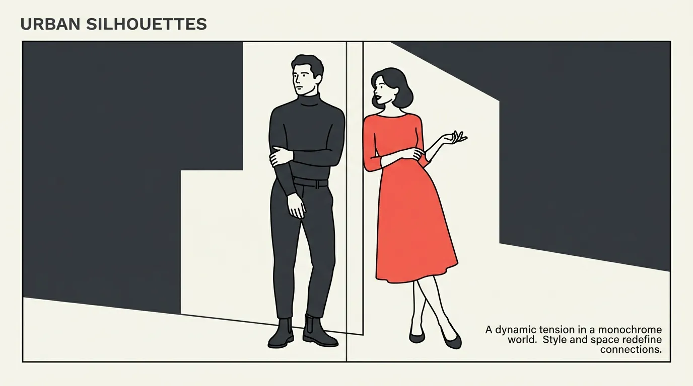 homme qui ignore une femme qui lui plaît