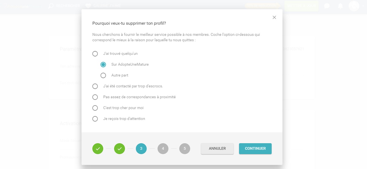  Adopte une mature : mon Avis