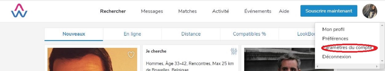 Application & site de rencontre en ligne