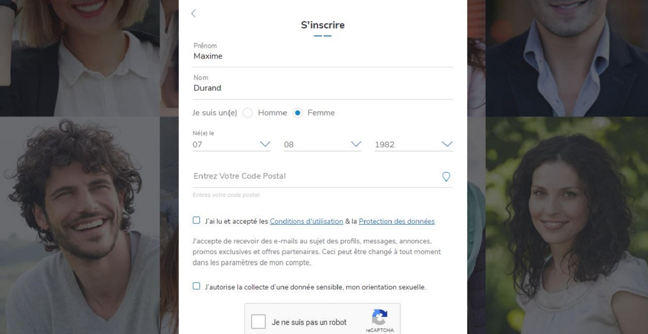 Application & site de rencontre en ligne