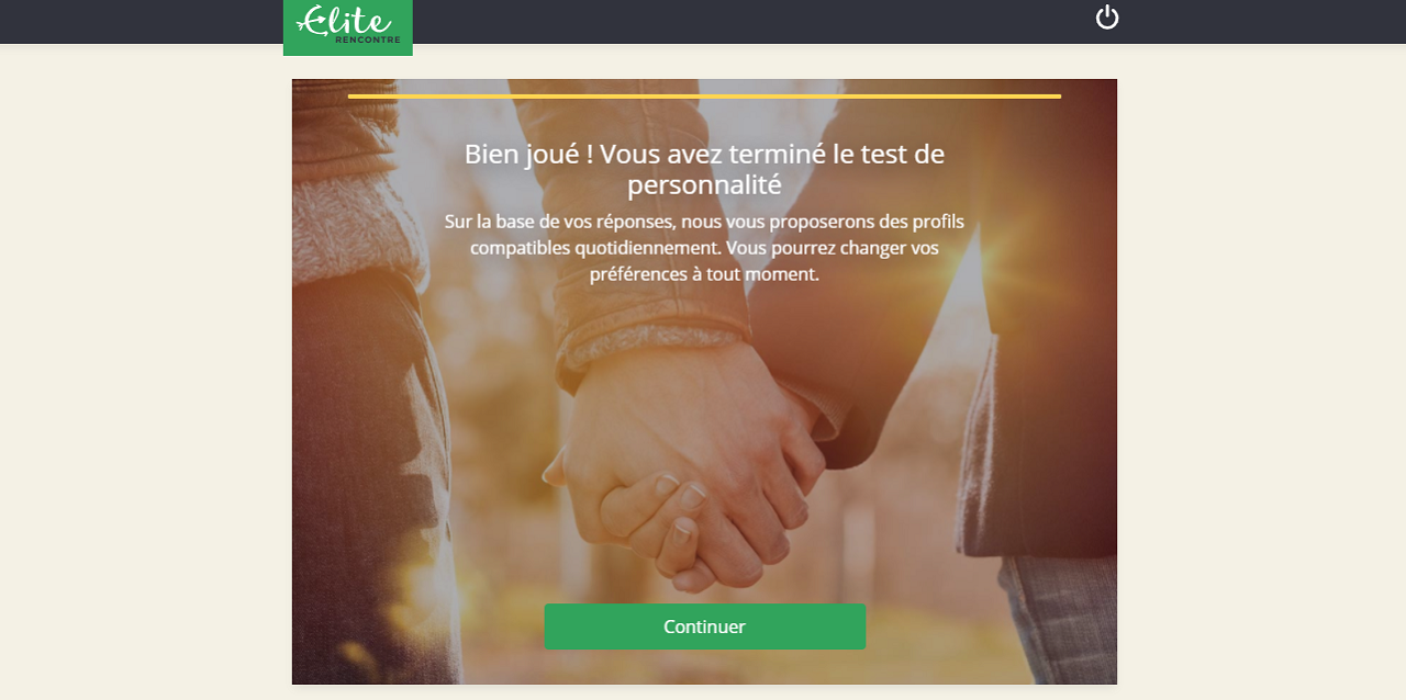 Test de personnalité Elite Rencontre