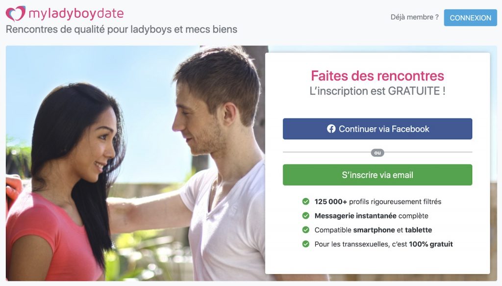 MyLadyboyDate - Accueil