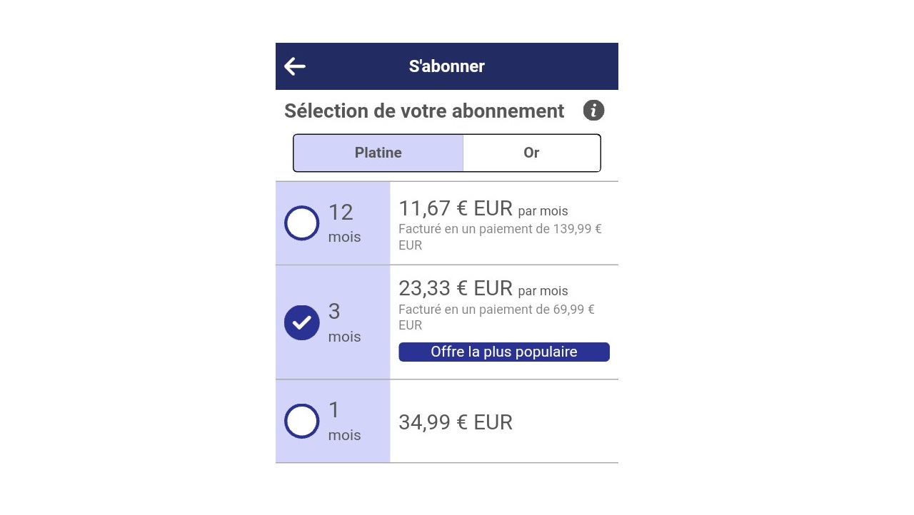Abonnement Platine Thai Cupid