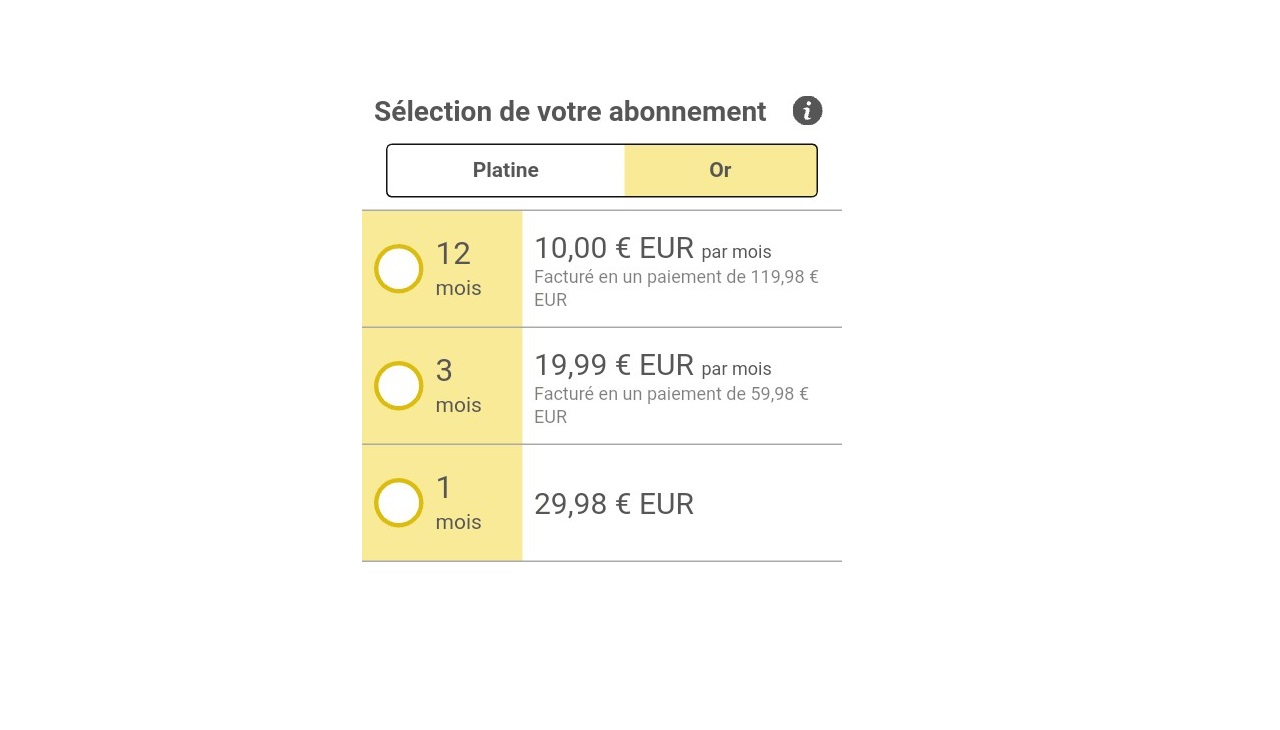 Abonnement Or du Thai Cupid