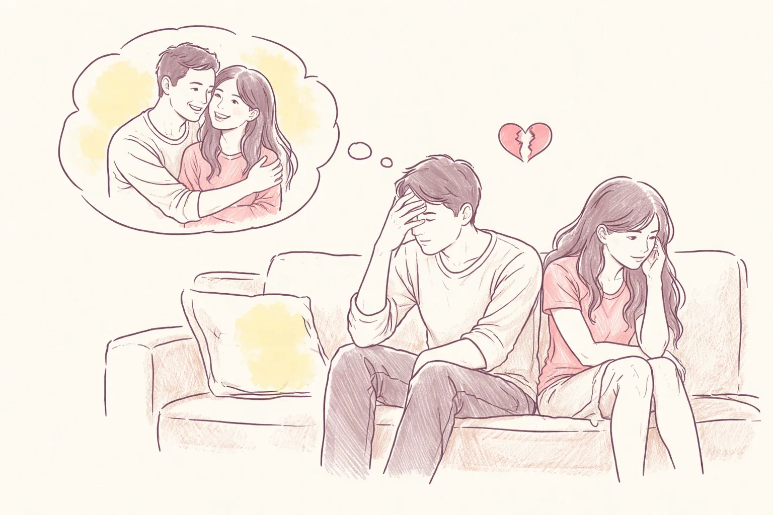 Comment gérer une relation quand il aime encore son ex ? Conseils pour couples en difficulté