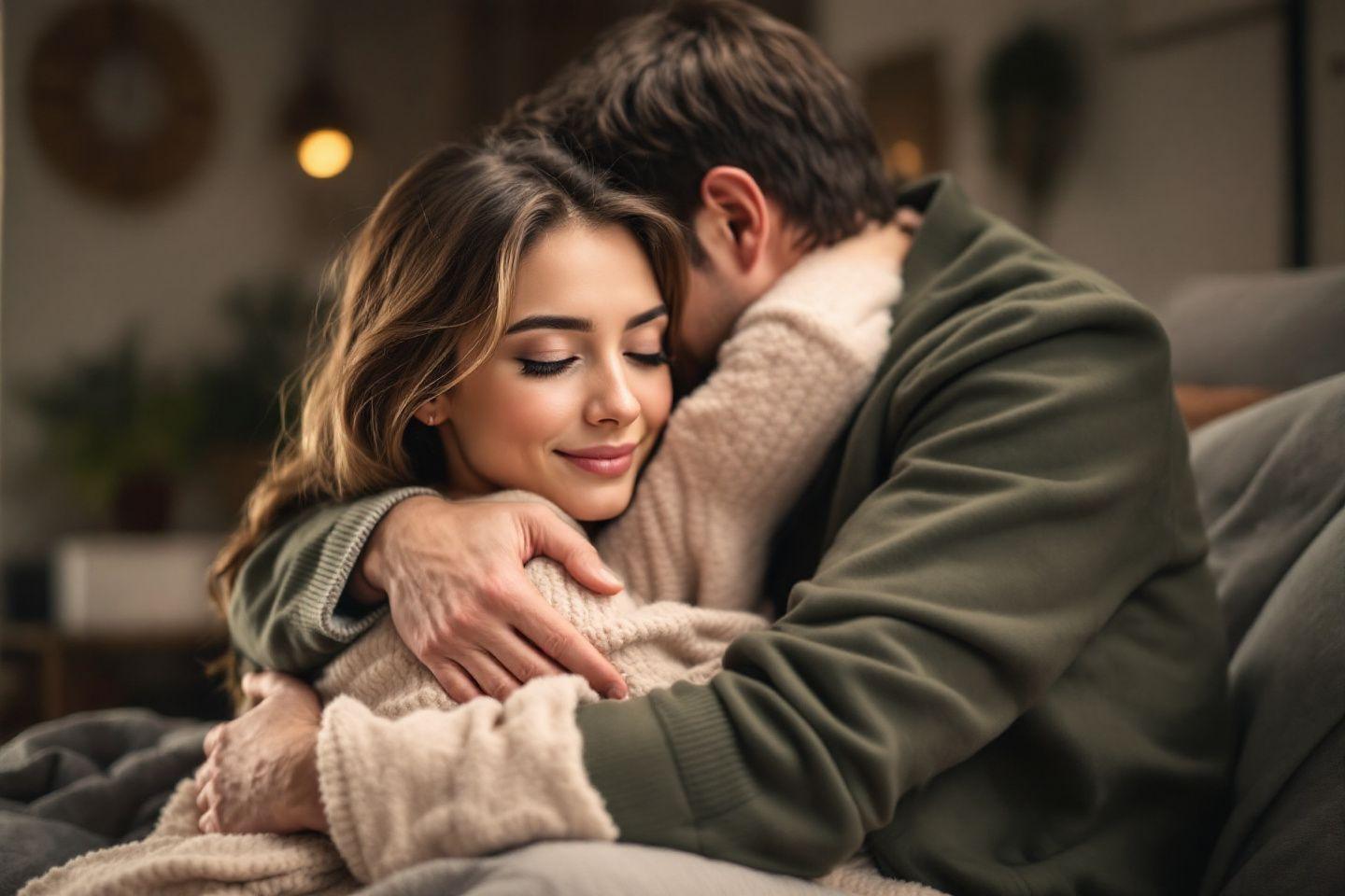 Il me serre fort dans ses bras : la signification cachée des câlins dans la relation