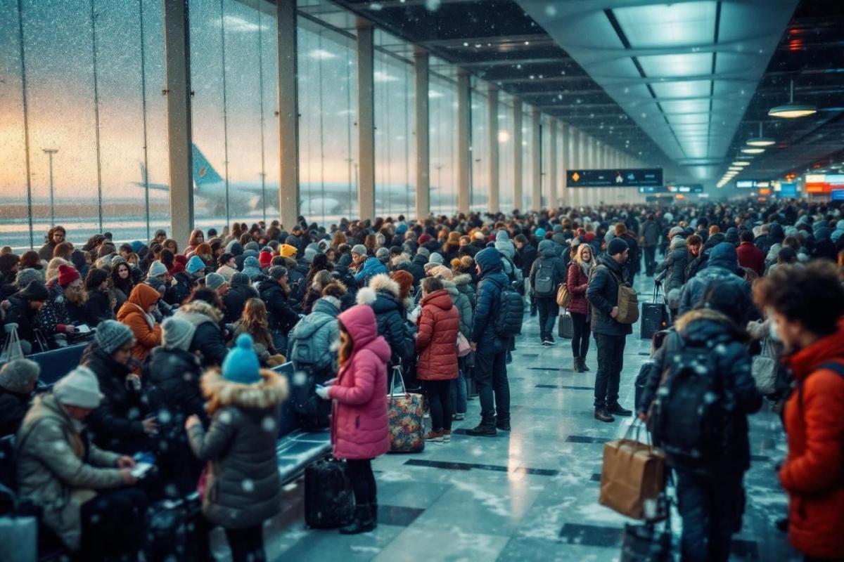 Des milliers de vols annulés lundi après une tempête de neige
