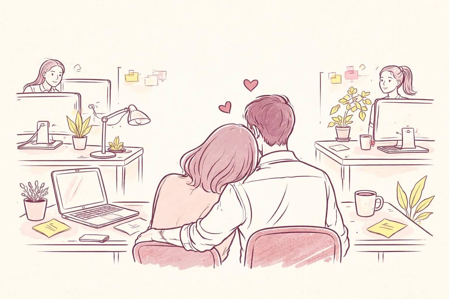 Relation amoureuse avec un collègue au travail : est-ce légal et quels risques pour votre vie professionnelle ?