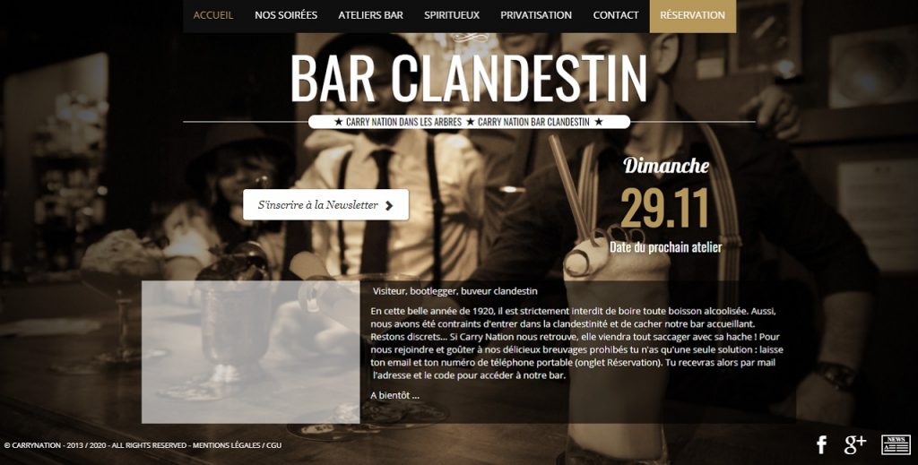 Carry Nation, un bar clandestin