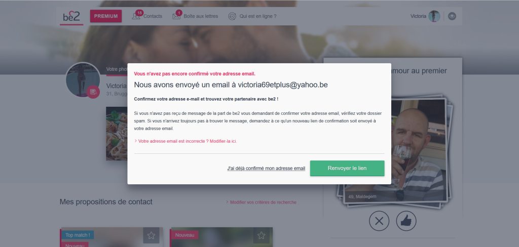 mon mur coquin sur le site de rencontres belge be2