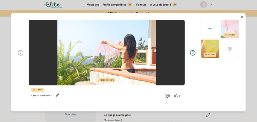 mon profil hot sur la plateforme de rencontres pour chasseurs Élite Rencontre