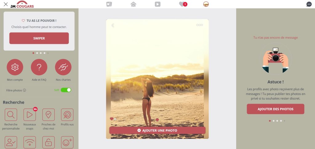 mon corps jouissif sur le portail de rencontres pour matures JM Cougars