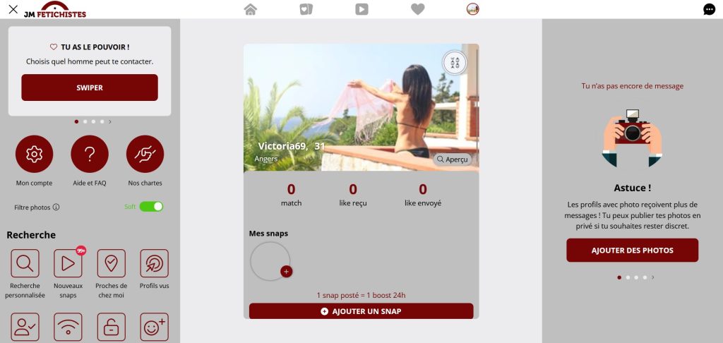 mon profil sur le site de rencontre bdsm J&M fétichistes