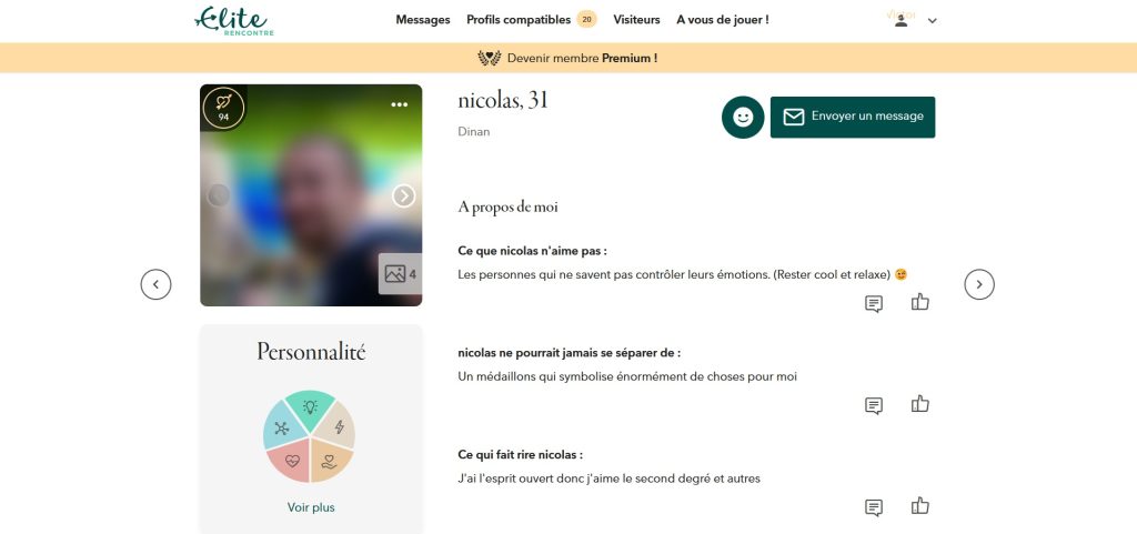 mon profil sensuel sur le site de rencontres pour motards Élite Rencontre