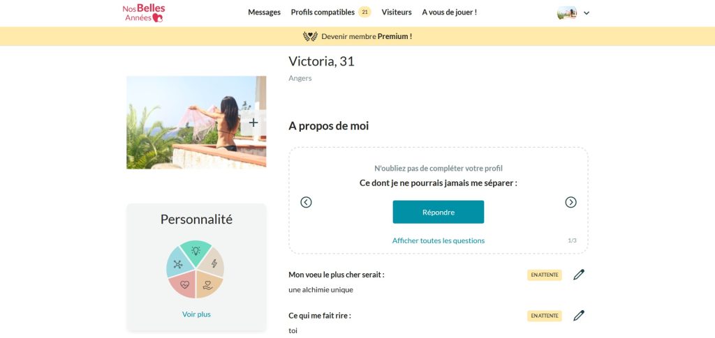 mon profil hot sur le site de rencontres senior Nos Belles Années