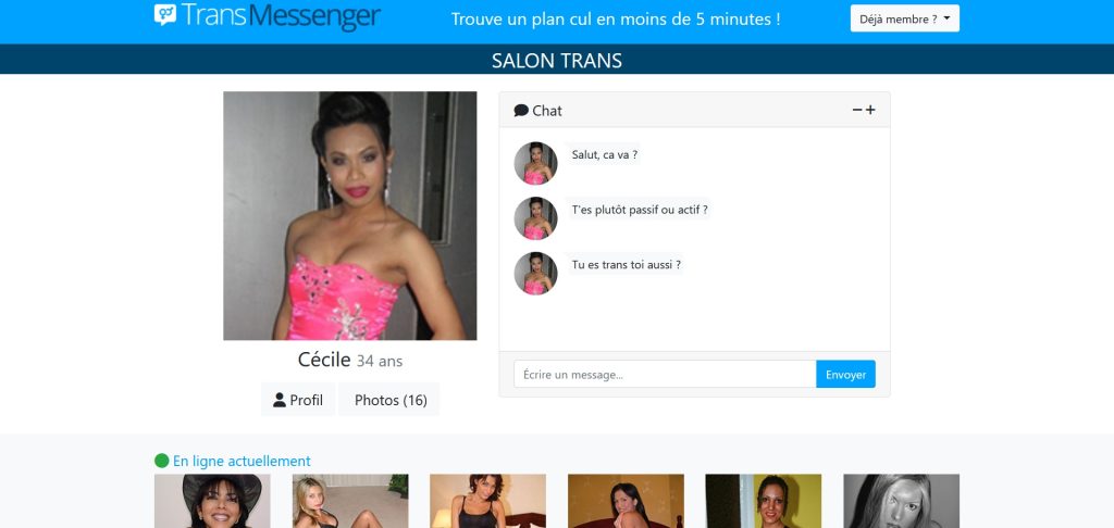 mon chat sur le portail de rencontres transex messenger