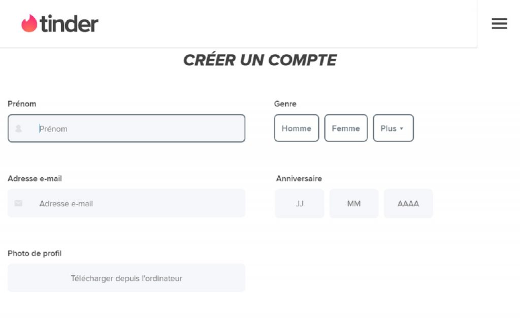 Tinder sans Facebook